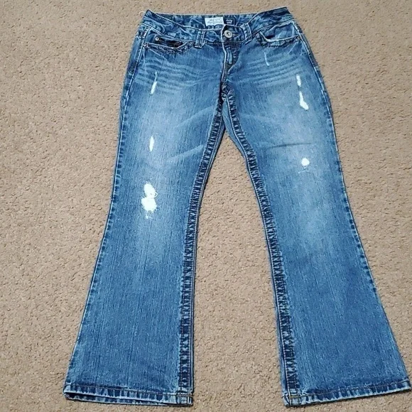 Aeropostale Hailey Skinny Flare Jeans Size 3/4S - Picture 6 of 10